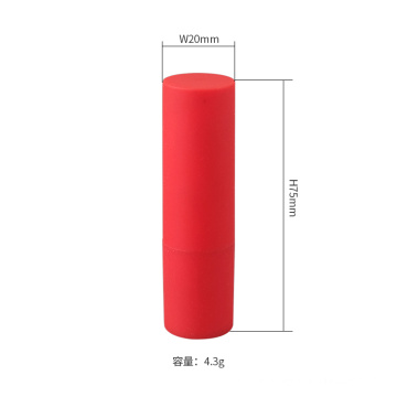 P88 4.3g 4.3ml in stock ready to ship high quality durable red rose gold lip balm lipstick tube